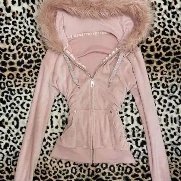 2026 Autumn Women Vintage Hooded Outerwear Japanese Casual Zipper Sweatshirt Y2K Coat Sweet Style Chic