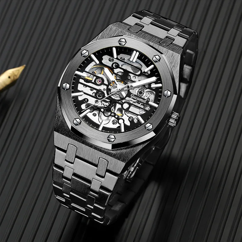 Men's mechanical high-end watch hollow automatic mechanical watch men's watch foreign trade hot watch