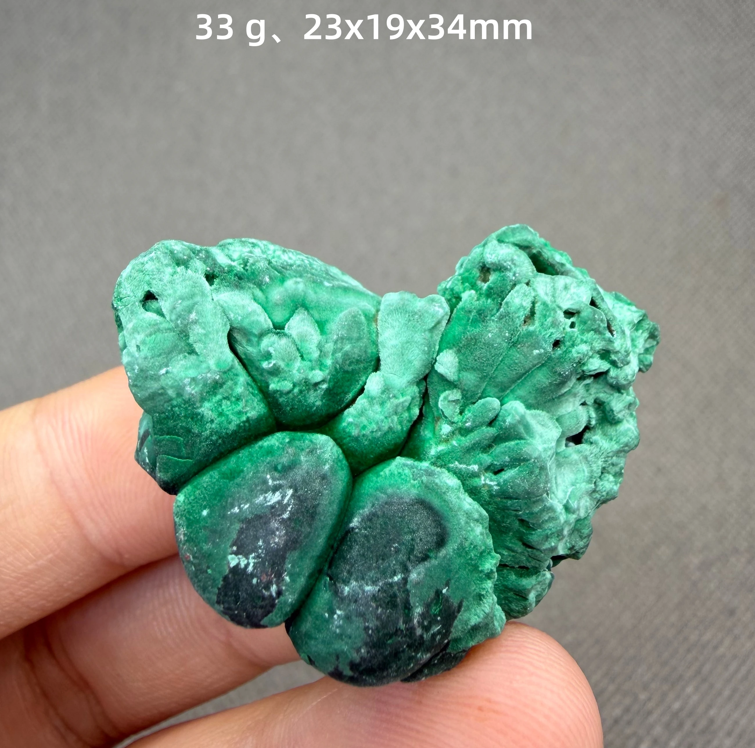 Natural Malachite Botryoidal Cluster Green Grape Copper Ore Mineral Specimen Home Decor