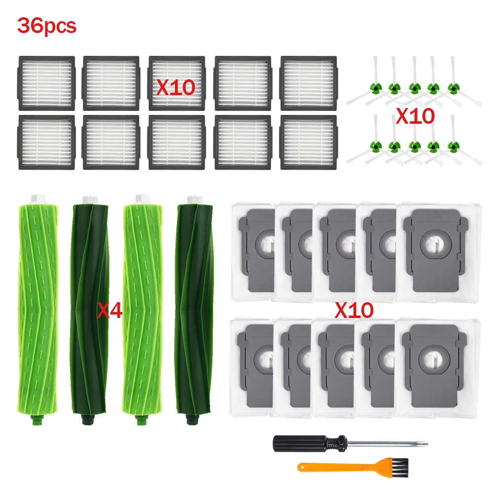 Hoofdrolborstel Stofzak HEPA-filter Onderdeel voor iRobot Roomba i3 i3+ i4 i4+ i6 i6+ i7 i7+ i8 i8+ E5 E6 E7 Stofzuiger Accessoires - afbeelding 1