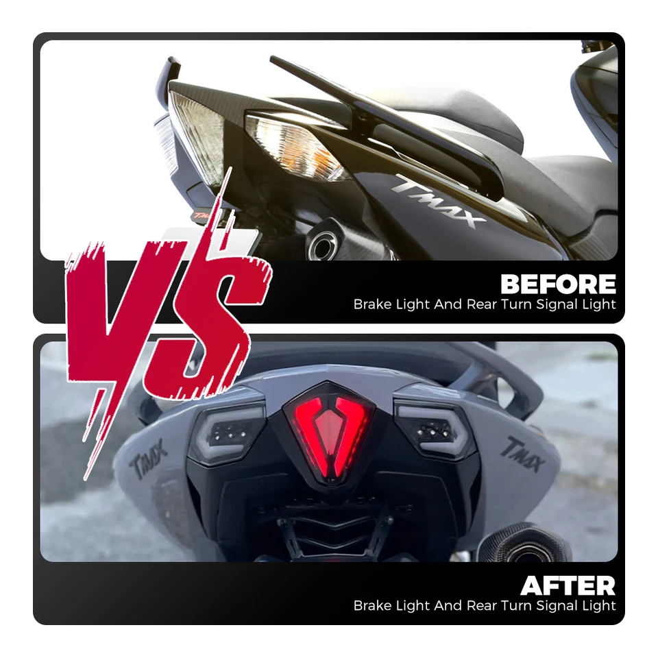 t-max530 2012年フロントリアテールライトセット TMAX 530 2012-2016 Turn Signal Light LED Indicator Front Rear Tail