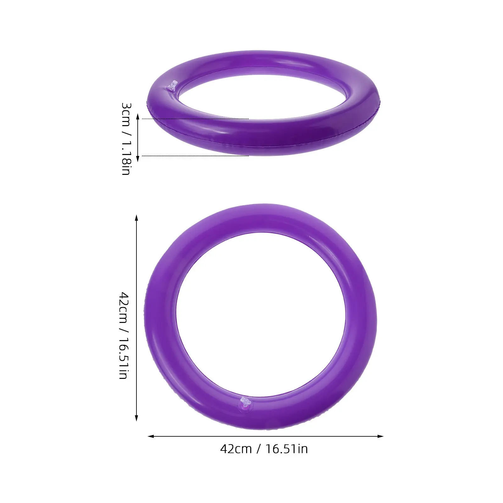 Round Yoga Ball Stand Inflatable Base and Fixed Ring Combo Ensures Maximum Stability Safety during Yoga Pilates Workouts