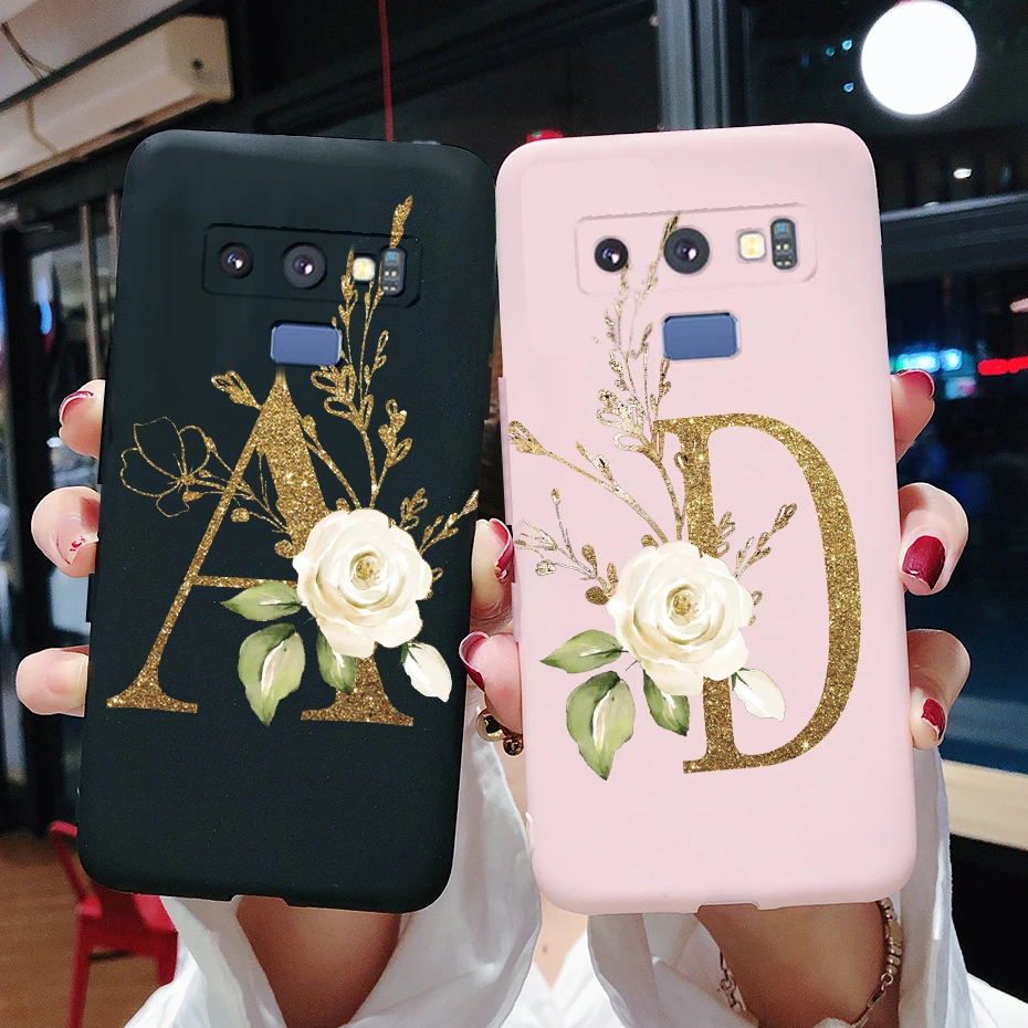 Case For Samsung Galaxy Note 9 Case Silicone TPU Bumper Shockproof Cute Letters Cover For Samsung Galaxy Note9 N9600 N960F Case