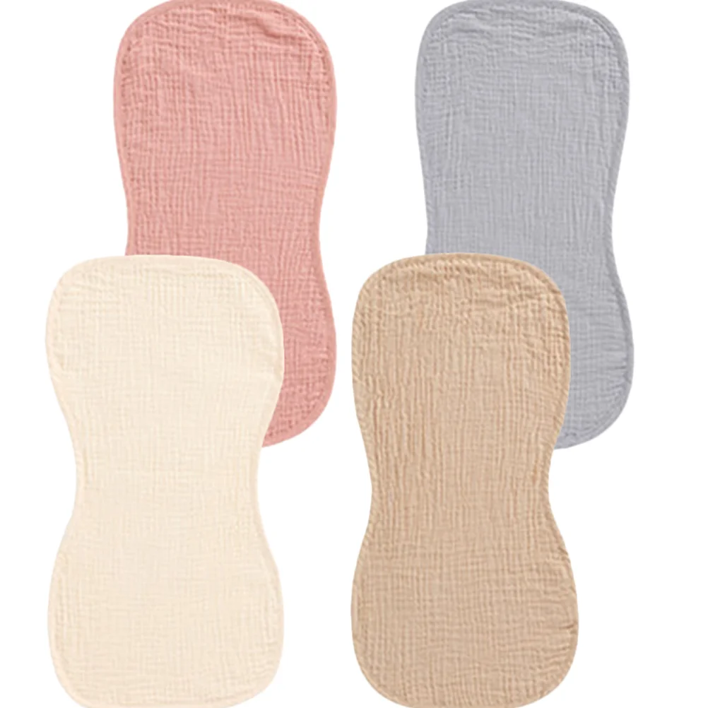 4 Pcs Sweat-Absorbing Towel Burp Cloth Baby Towels Clothes for Girl Infant Water Newborn Washcloths Cotton Toddler