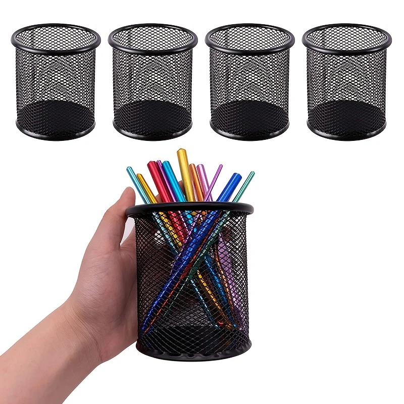 

1 шт. настольный органайзер-легкий металлический держатель для ручек и канцелярские принадлежности для офисных принадлежностей, аксессуары для офисного стола, многофункциональный