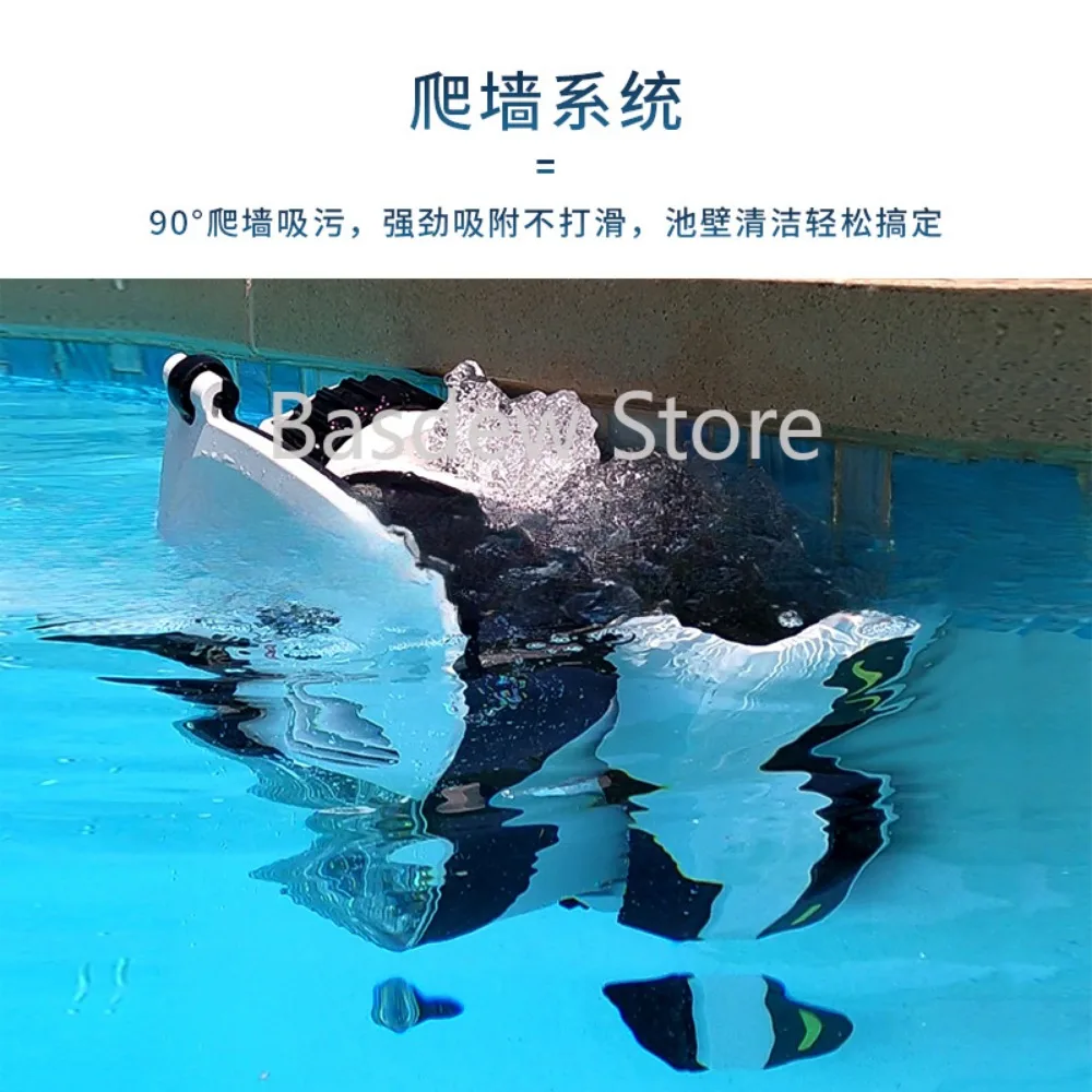 Fully Automatic Rechargeable Wireless Terrapin Climbing Wall Underwater Suction Robot Pool Cleaning Vacuum Cleaner