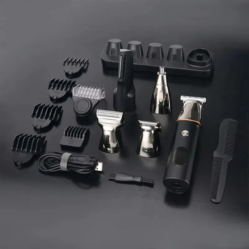 Mijia 5 in 1 Hair Trimmer Machine LCD Display Clippers Barber Professional Hair Cutting Machines Men\'s Electric Shaver
