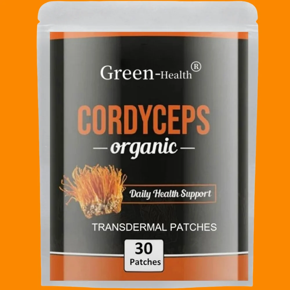 

Cordyceps Mushroom Transdermal Patches Energy & Stamina Support-30 Patches One Month Supply