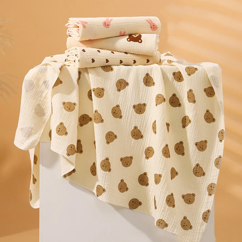Baby Cotton Swaddle Blanket Muslin Bath Towel Gauze Toddler Baby Sleep Blanket Newborn Delivery Room Swaddling Blacnket