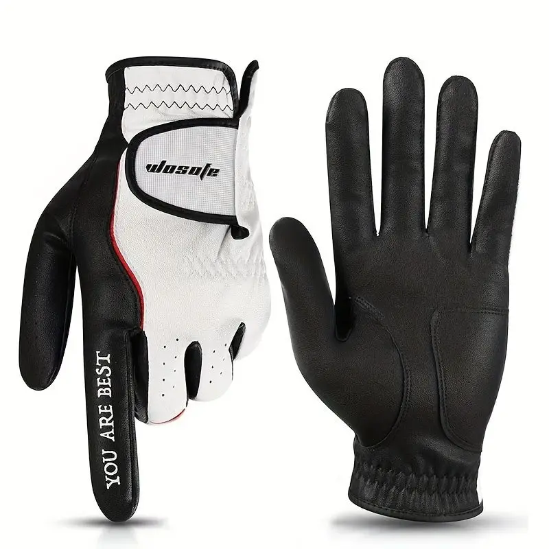 New Golf Gloves Left Hand Single Men's Leather Soft Breathable Gloves Wear-Resistant Breathable Gloves
