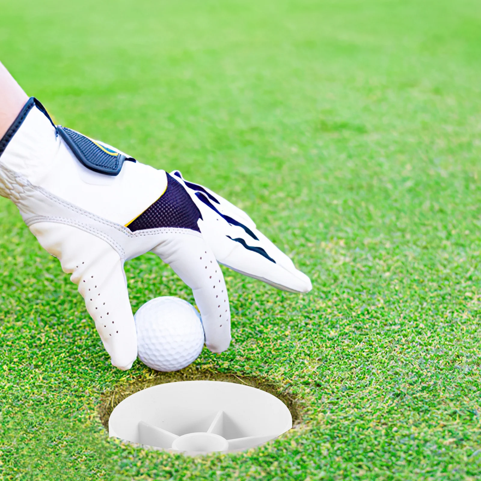 كوب وضع ثقب الجولف، أداة تدريب لمعدات الجولف البلاستيكية عالية الجودة، كوب بديل لثقب الجولف باللون الأخضر #4