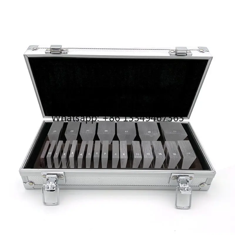 23 Pcs Ophthalmic Prism Set Aist Optics LS 22 Cajas De Prismas Opticos Strabismus Visual Training Tool