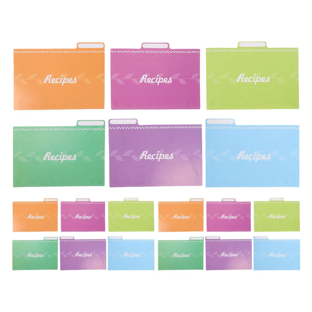 

18 Pcs Russian Recipe Category Dividers Menu Paper Index Cards Kitchen