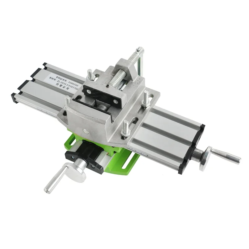 Mini Ature Multifunction Milling Machine Bench Drill Vise Worktable X Y-axis Adjustment Coordinate Table + 2.5\