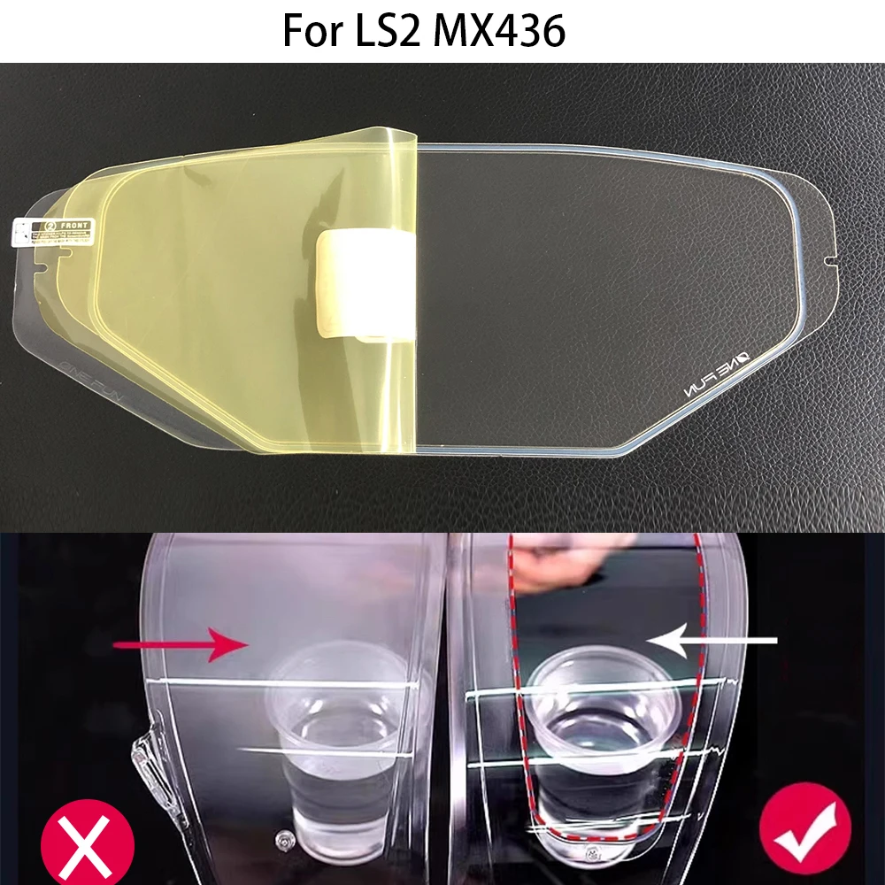 

Helmet Visor Anti Fog Film For LS2 MX436