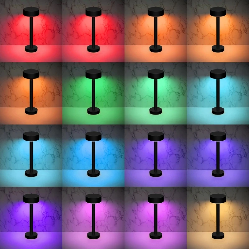 Portable  Wifi Smart Desk Lamp App Control Night Light Living Room Rechargeable Wireless Desk Lamp