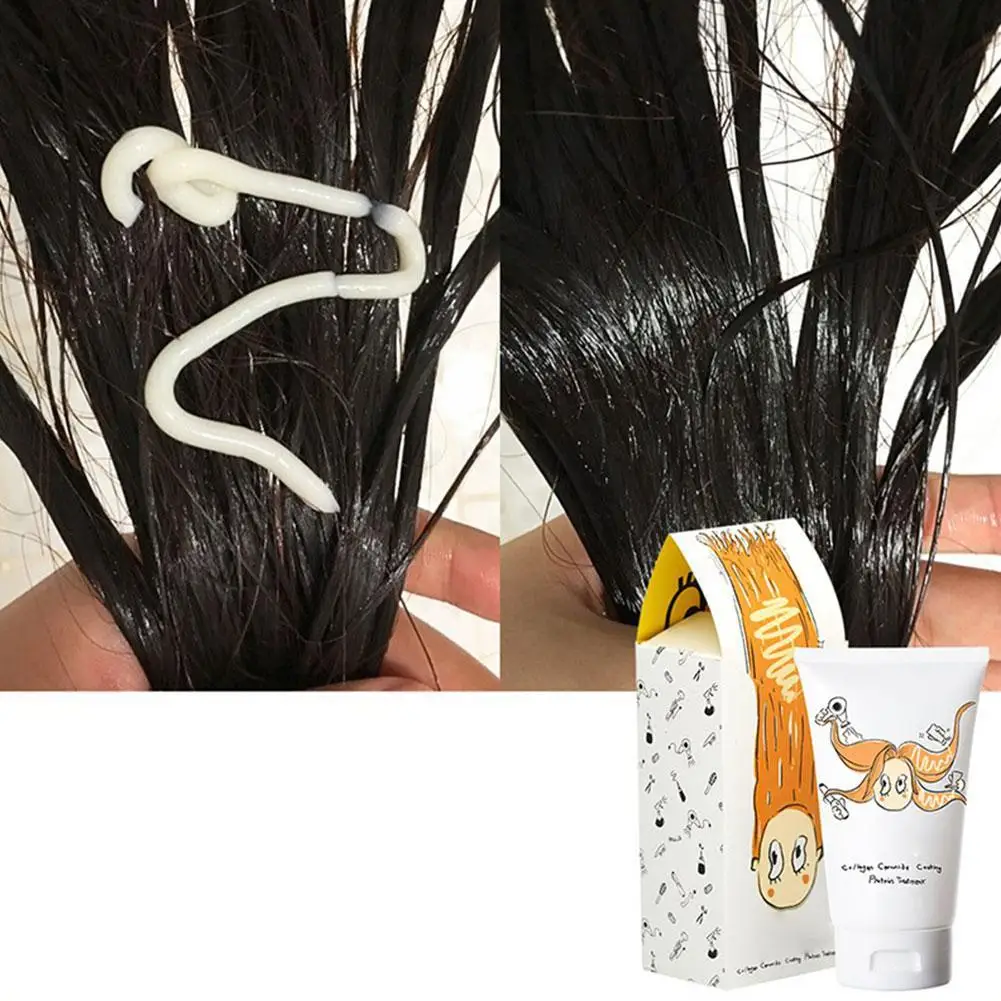 Cer-100 بلسم الشعر الكيراتين الكولاجين ينشط الشعر تصويب علاج ناعم ناعم الشعر التالف ترطيب العناية بالشعر