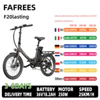 FAFREES F20 lasting Folding Electric Bicycle 250W Motor 36V18.2AH Battery 20*1.95 Chaoyang Tire Adult Commuter Electric Bike