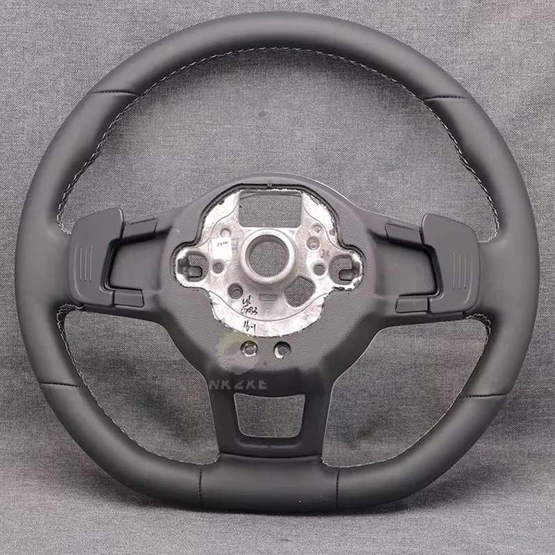 Steering Wheel For Golf 7 7.5 GTI MK7, Equipped With Shift Paddles And Buttons, Black Frame, Car Accessories