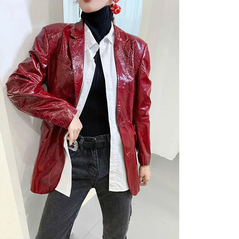 

2023 New 100% Natural Genuine Leather Jacket Women Spring Autumn Vintage Real Leather Windbreaker Female Korean Fashio