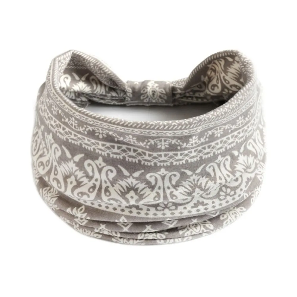 

Эластичный тюрбан, головной убор, богемная повязка на голову, широкий винтажный узел, женская повязка на голову, повседневный модный аксессуар для волос для танцев, байкера