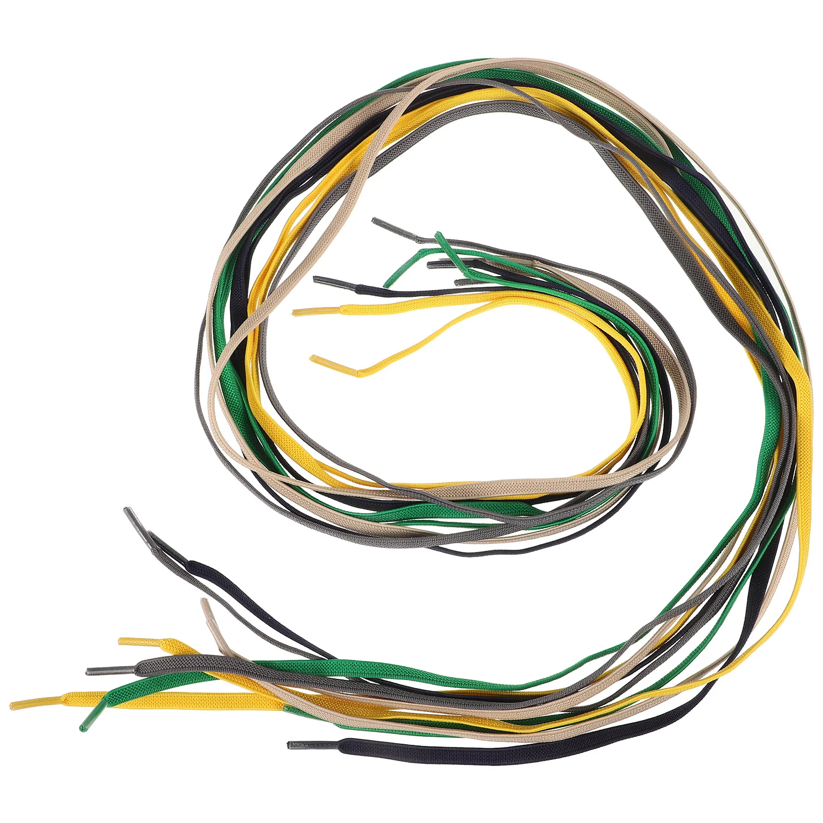 

No-Tie Elastic Shoelaces Flat Buckles Assorted Colors Quick Fit for Adults Sneakers Boots Shoe Strings Durable Comfort