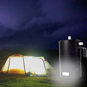 دش للتخييم بالطاقة الشمسية المحمولة سعة 20 لترًا - حقيبة تسخين سعة 5 جالون مع أنبوب للسفر في الهواء الطلق (تدفئة سريعة، خفيفة الوزن