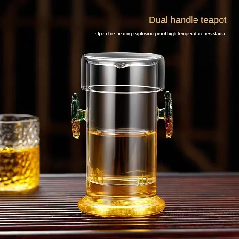 Heat-resistant Glass Tea Pot With Filter Kettle Infuser Teapot for Tea in a Cup Gaiwan Teapot to Boil Water Pu Erh Set Pots Puer