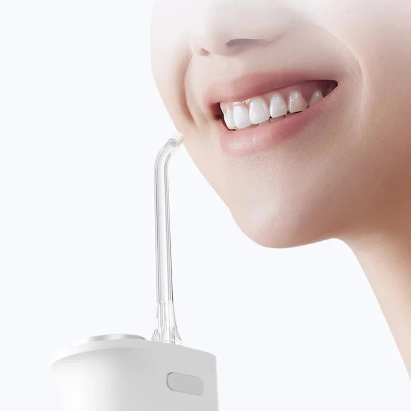 Bicos de fio dental de água de substituição para irrigador oral xiaomi mijia todos os modelos, padrão de palheiro de água/pontas de recarga ortodôntica 2 peças