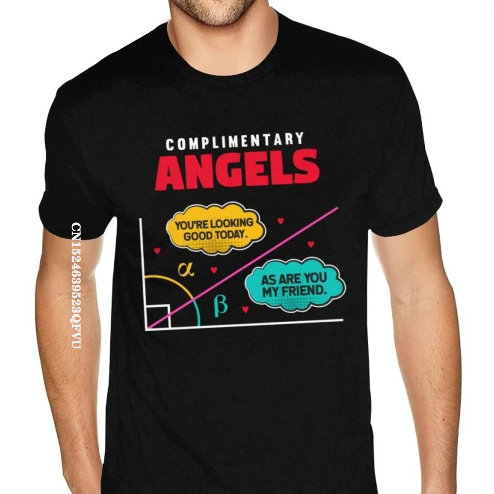 Oversize Math Mathematics Geometry Complemetary Angles Tee Shirts Men Women Simple Fashion 80's O Neck Urban T Shirt