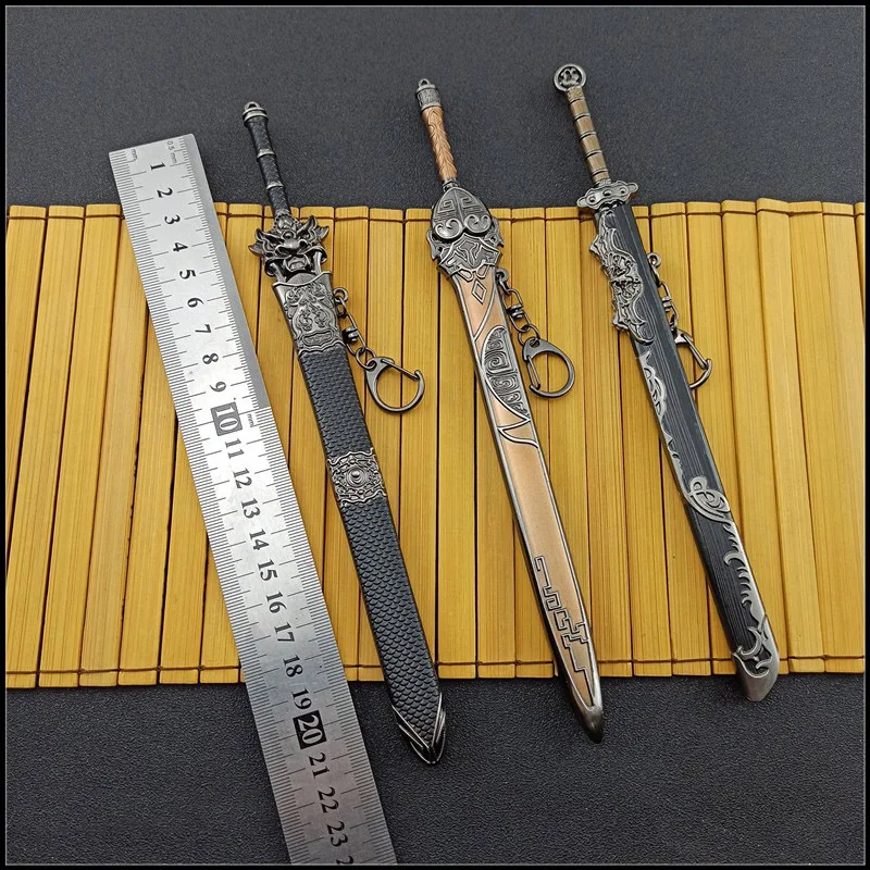 

22CM Miniature Weapon Qin Shi Mingyue Inverse Scale Sword Model Figure Toy In Stock Collectible