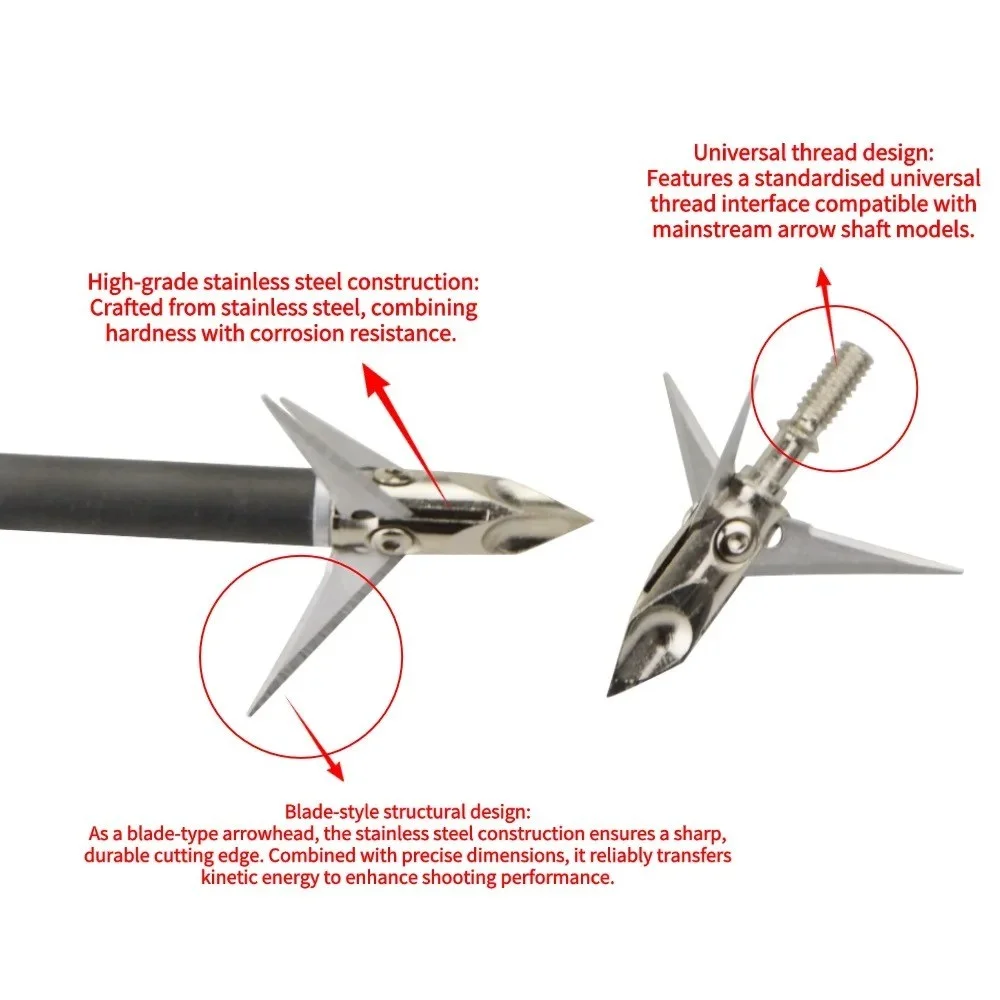 Punte di Freccia da Caccia 12  - Broadheads 100 Grain 3 Blade Hunting recensione e prezzo