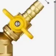 Solid Copper For Gas Tee Valve 10cm x 10cm x 10cm Natural For Gas Ball Valve for Meter Hookup Easy Installation