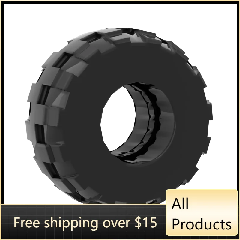 

10PCS High-Tech Assemble Particle 56890 24x12mm Small Tire Brick Building Blocks Kit Replaceable Part Toy For Children Gifts