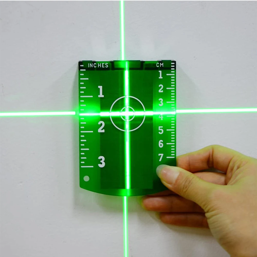 KEZERS Green Laser Target Card Plate For Green Laser Level Suitable For Line Lasers