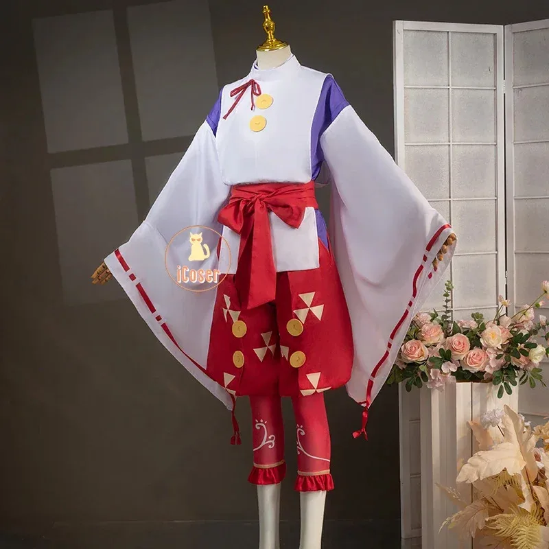 AAA12 3 أنيمي الساموراي توكييوكي هوجو أزياء تنكرية شعر مستعار موحد Chojumaru Elusive Warriors حفلة الهالوين للنساء