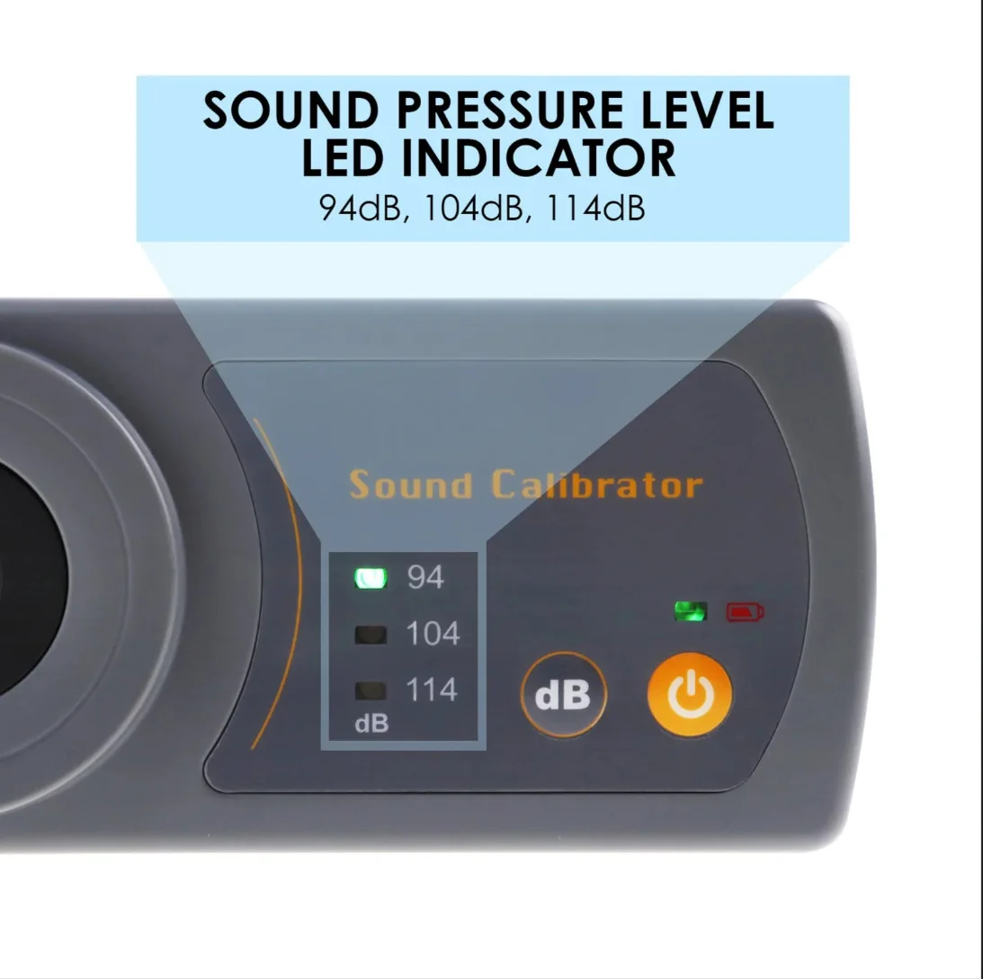 Standard Sound Source Calibrator Microphone Noise Meter Decibel Meter Sound Pressure Meter Calibrator