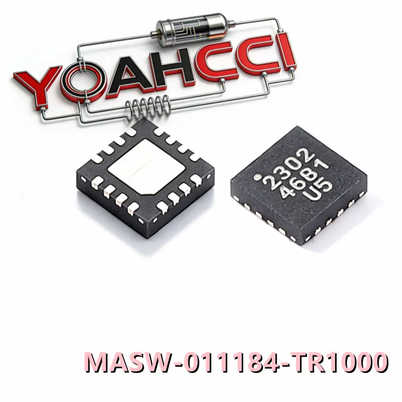 MASW-011184-TR1000 (1piece) PQFN-16(3x3) SPDT Reflective Switch 1 - 5 GHz ,Original In Stock