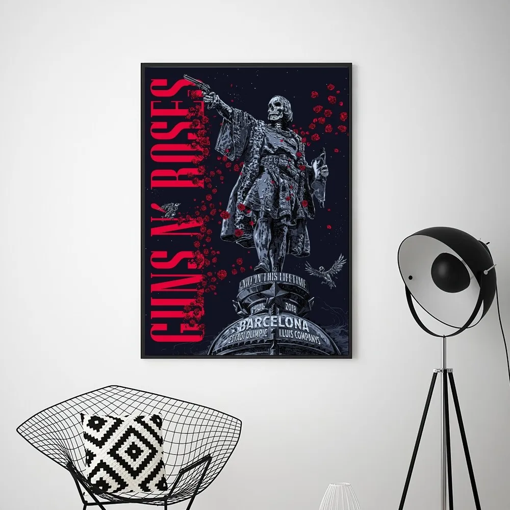 Vintage Rock Music Band G-Guns N Roses Poster Prints Wall Pictures Living Room Home Decoration