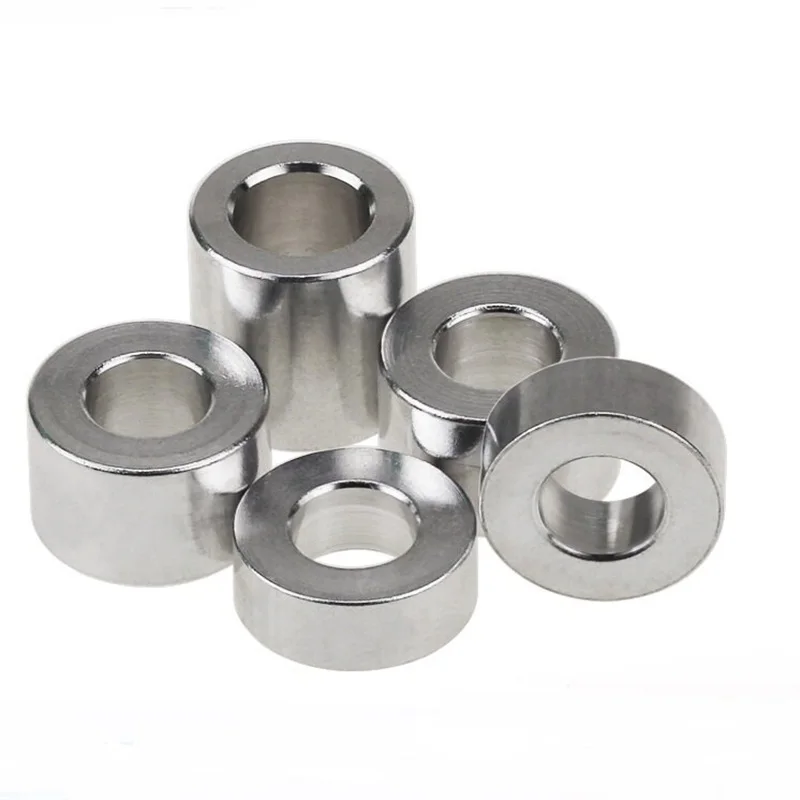 5Pcs M3 Aluminum Alloy Thickened Flat Washers, Spacer Washers, Adjustable Spacer Tubes, Aluminum Tube Collars d3.1mm x OD5mm