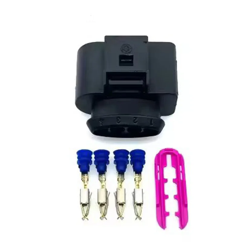 

1J0973724 1 set of 4-pin 3.5mm automotive connector 4B0973724 coil extension adapter