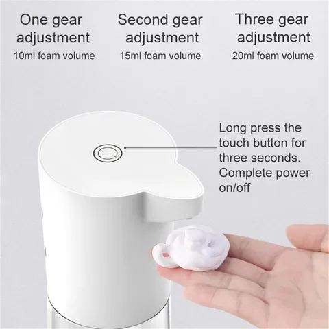 Automatic Foam Dispenser 500ml Induction Bathroom Hands-Free Foaming IR Sensor Touch Container