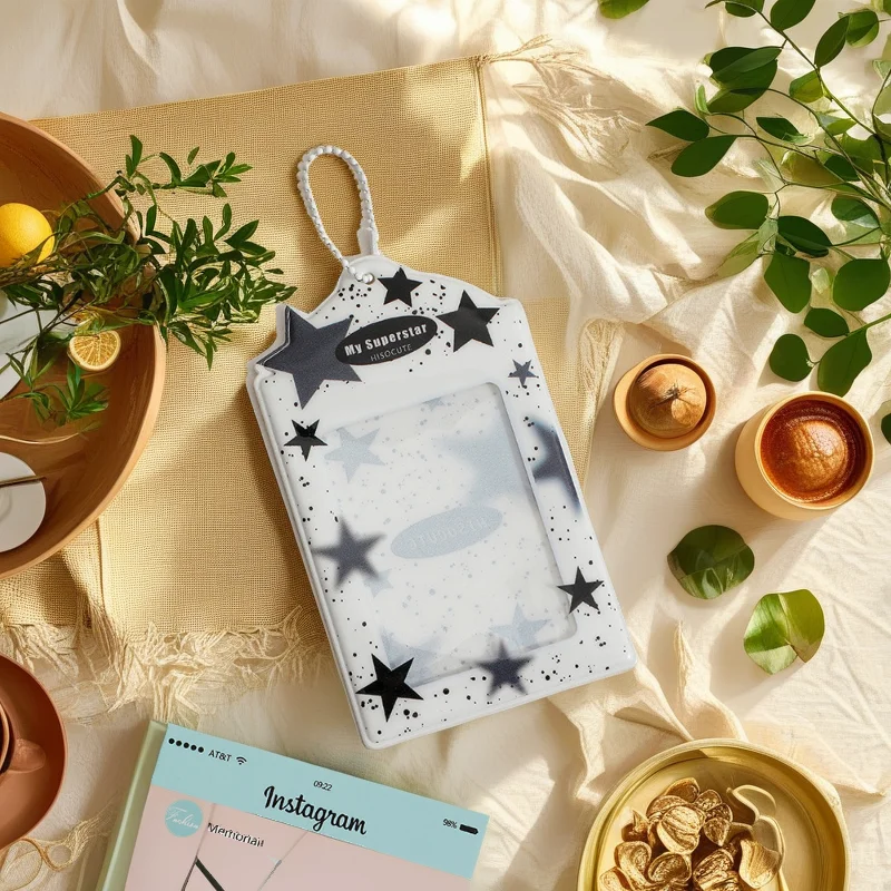 Ins-stijl nieuwe sterkaarthoes; Koreaans meisje fotodisplayhanger; Star Chasing drie-inch kleine kaart opslagkaart tas vrouw
