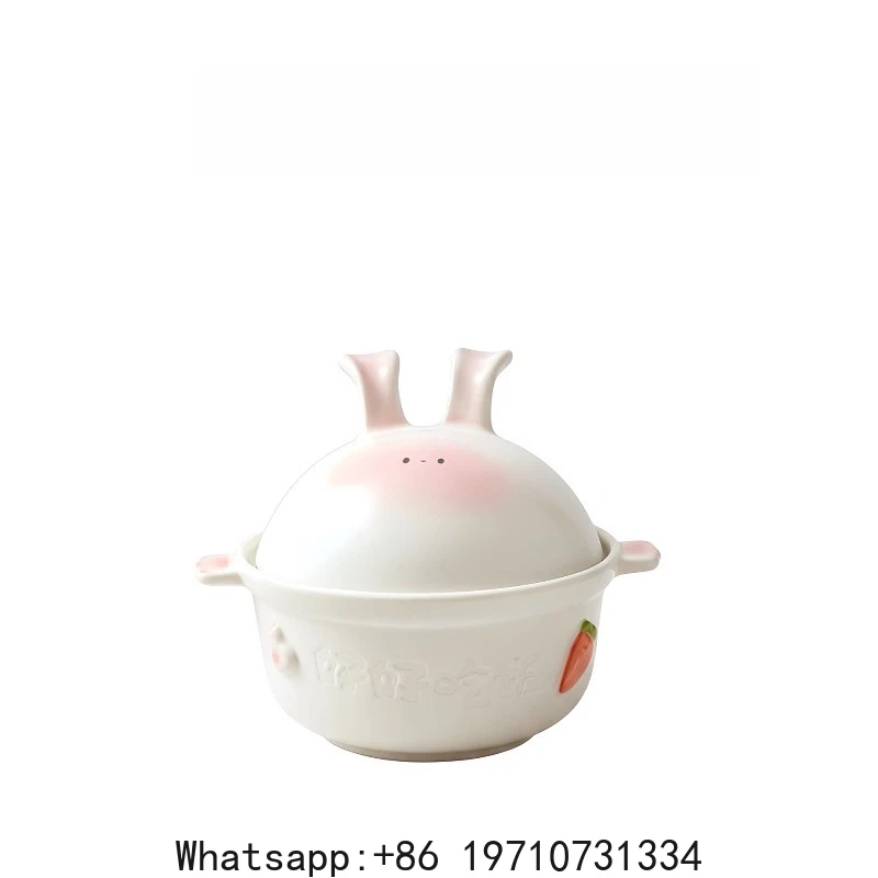 

Cute Instant Noodle Bowl Household Dormitory with Cover Large Capacity