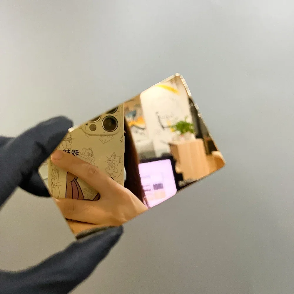 Tarjeta de visita personalizada del metal negro del espejo NFC del oro del espejo RFID con el logotipo