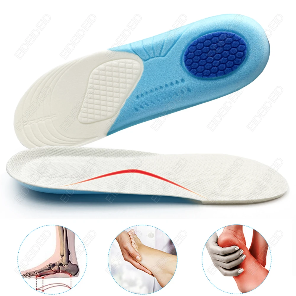 2/4 قطعة الاطفال العظام رغوة الذاكرة النعال شقة القدم التهاب اللفافة الأخمصية قوس دعم تنفس رياضة الجري حذاء إدراج عيد