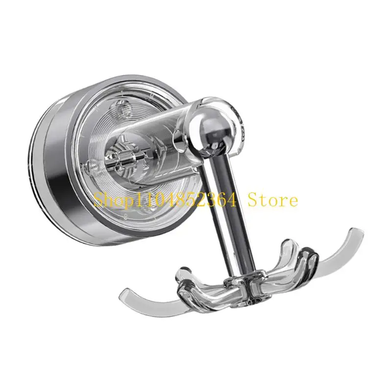 652F 6 Claw Rotating Suction Hook Wall Mount ABS Hook for Kitchen Utensils Organizers
