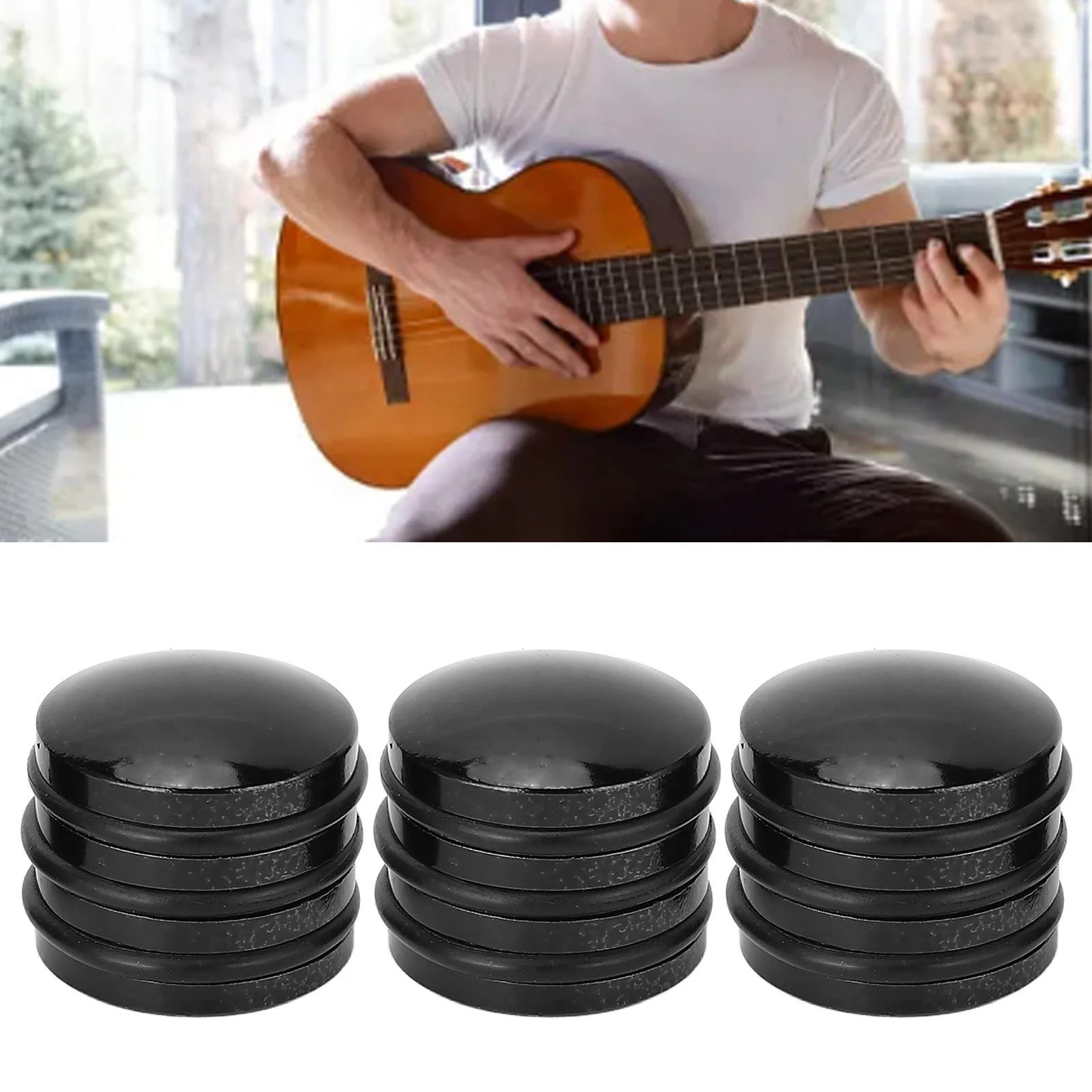 3PCS O Ring Guitar Knob Anti Slip Grip Metal Electric Guitar Potentiometer Control Knob for Bass Guitar Guitar Control Knob