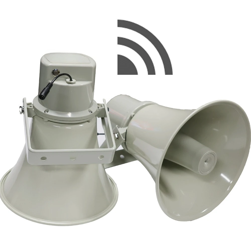 Outdoor Wireless WIFI Column Speaker/WIFI Horn Speaker 30-100W Support 4G/sip/ip/wifi Network Platform