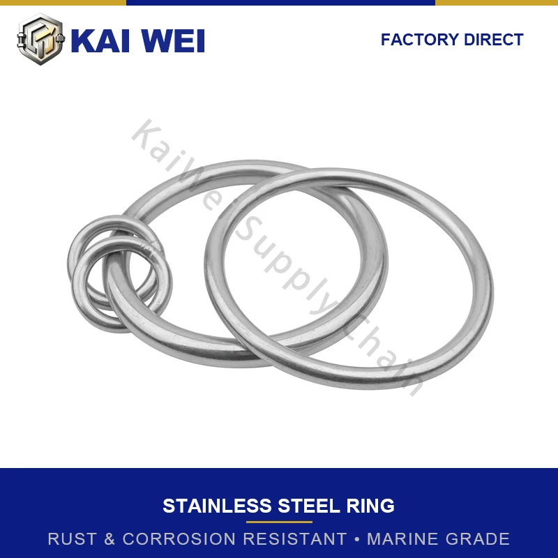 304 roestvrij staal, massief gelaste O-ring, heavy duty, roestbestendig, yoga-riemring, handyoga-ring, buitenhanglus, fitness.